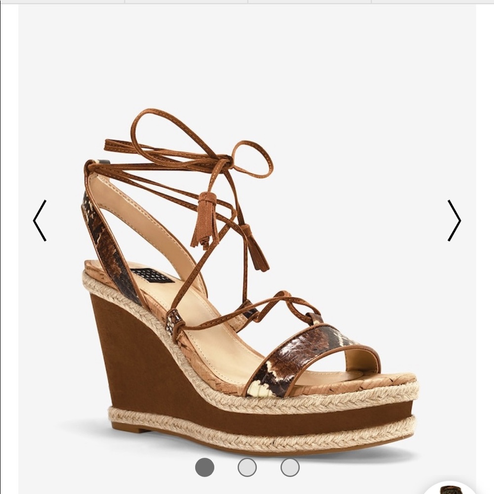 Snakeskin Wedges